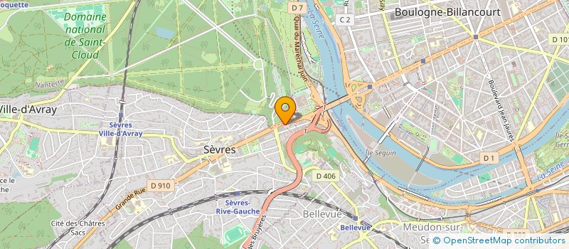 localisation de l'entreprise PIZZATRADITION. COM à SEVRES