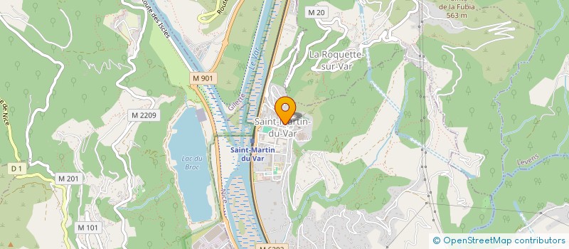 localisation de l'entreprise PIZZAYOLO - AMESOEUR  SAINT-MARTIN-DU-VAR