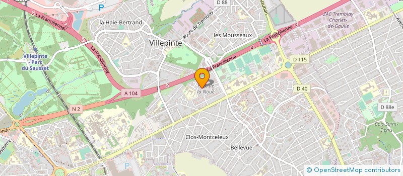 localisation de l'entreprise PIZZERA CARACACES à VILLEPINTE
