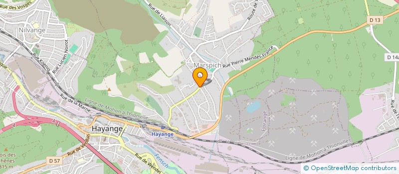 localisation de l'entreprise PIZZERIA CHEZ VINCENT  THIONVILLE