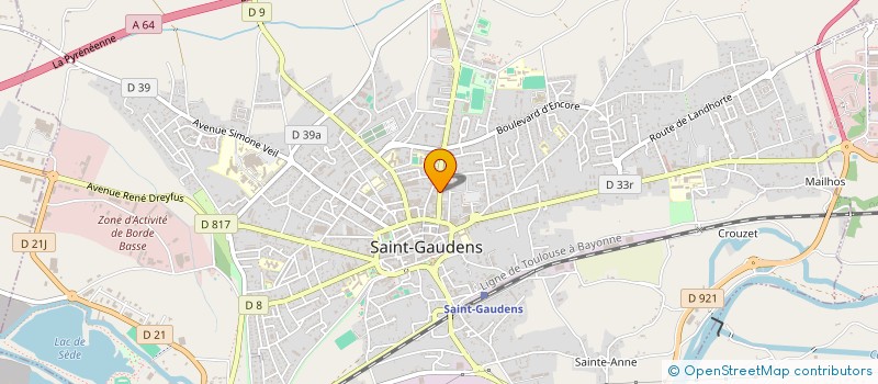localisation de l'entreprise PIZZERIA COMMINGEOISE à SAINT-GAUDENS