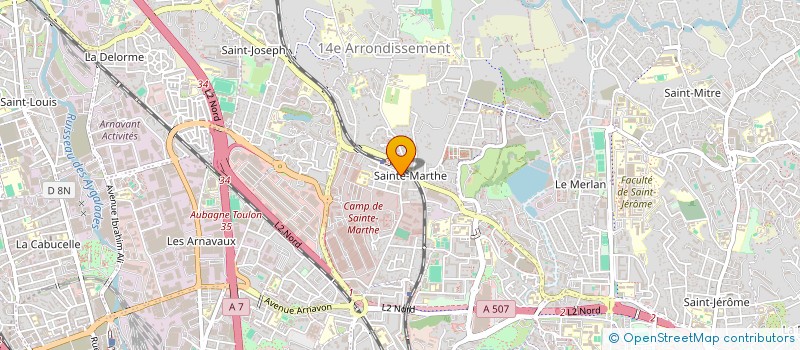 localisation de l'entreprise PIZZERIA DE LA GARE  MARSEILLE