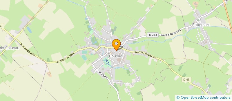 localisation de l'entreprise PIZZERIA DELGRANGE  BOUSIES