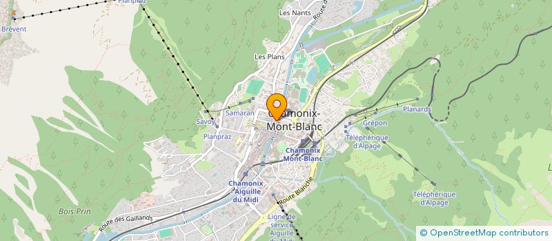 localisation de l'entreprise PIZZERIA DES MOULINS à CHAMONIX-MONT-BLANC