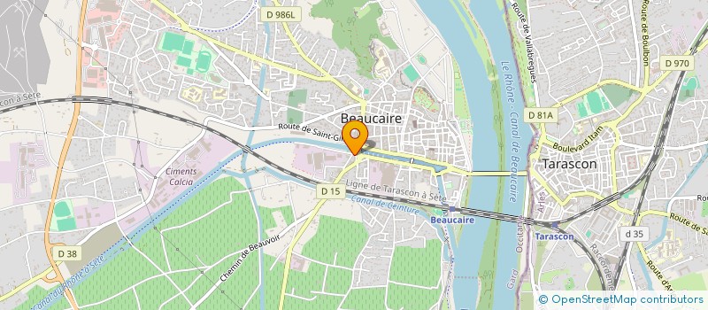 localisation de l'entreprise PIZZERIA DU CANAL à BEAUCAIRE