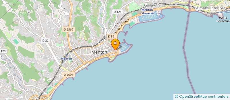 localisation de l'entreprise PIZZERIA DU CAP à MENTON