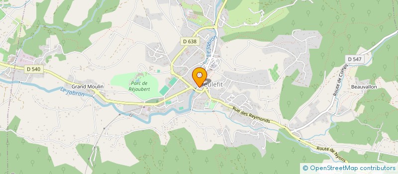 localisation de l'entreprise PIZZERIA DU JABRON  DIEULEFIT