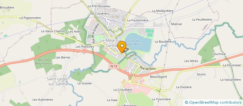 localisation de l'entreprise PIZZERIA DU LAC à LE MELE-SUR-SARTHE