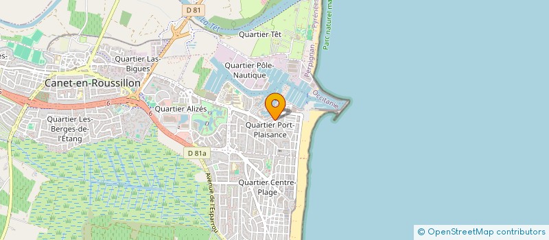 localisation de l'entreprise PIZZERIA DU PORT  CANET-EN-ROUSSILLON