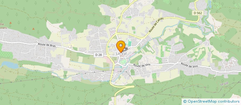 localisation de l'entreprise PIZZERIA DU VAL  LE VAL