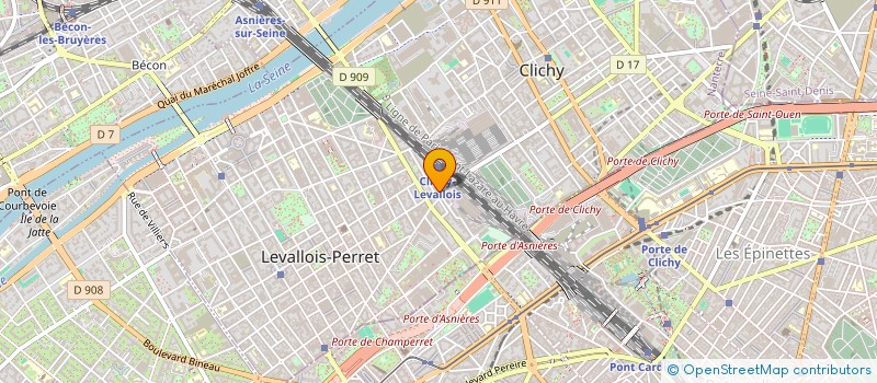 localisation de l'entreprise PIZZERIA FRANCE à LEVALLOIS-PERRET