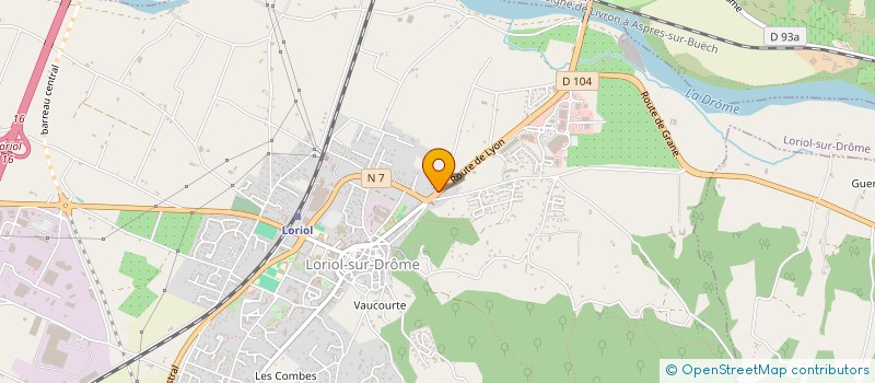 localisation de l'entreprise PIZZERIA GRILL FONTENILLE ROUGE NOIR  LORIOL-SUR-DROME