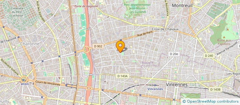 localisation de l'entreprise PIZZERIA HEDIBEL L'ANNEXE à MONTREUIL