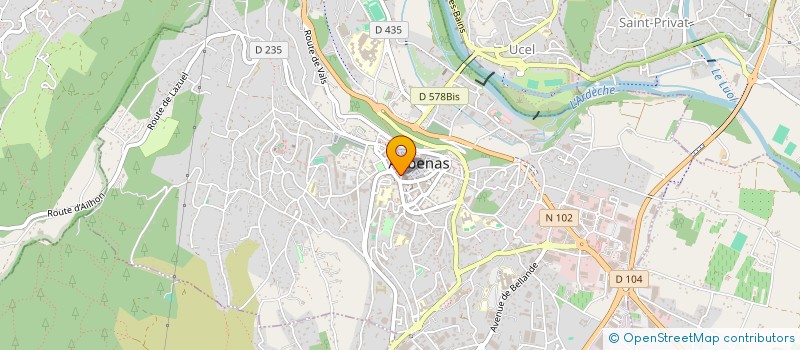 localisation de l'entreprise PIZZERIA L'ARDECHOISE à AUBENAS