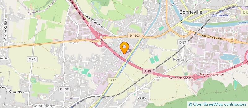 localisation de l'entreprise PIZZERIA LA FAMIGLIA  SAINT-PIERRE-EN-FAUCIGNY