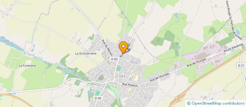 localisation de l'entreprise PIZZERIA LA MOSTRA  COEX