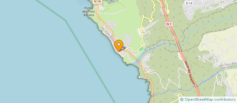 localisation de l'entreprise PIZZERIA LA PETITE ILE  LES TROIS-BASSINS