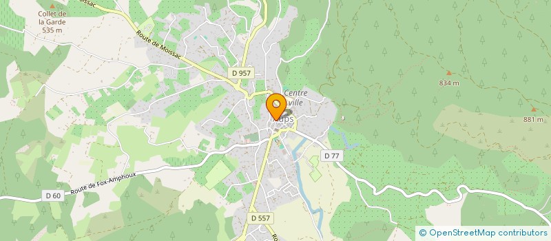 localisation de l'entreprise PIZZERIA LE PETIT PROVENCAL  AUPS