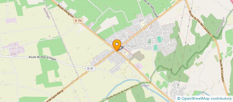 localisation de l'entreprise PIZZERIA LES 4 CHEMINS  PLAN-D'ORGON