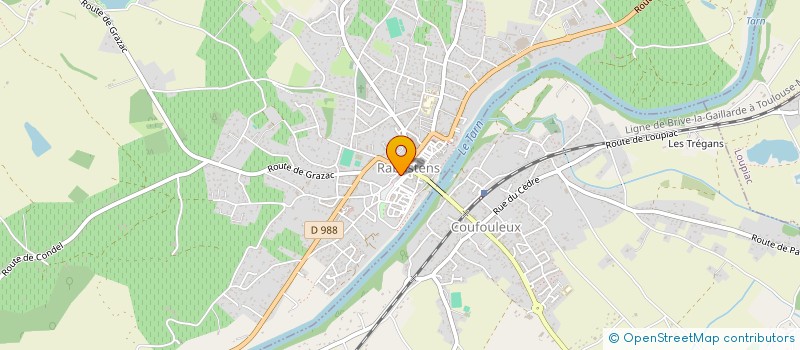 localisation de l'entreprise PIZZERIA LUCKY  RABASTENS