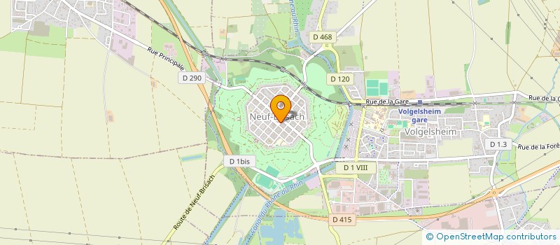 localisation de l'entreprise PIZZERIA MILANO  NEUF-BRISACH