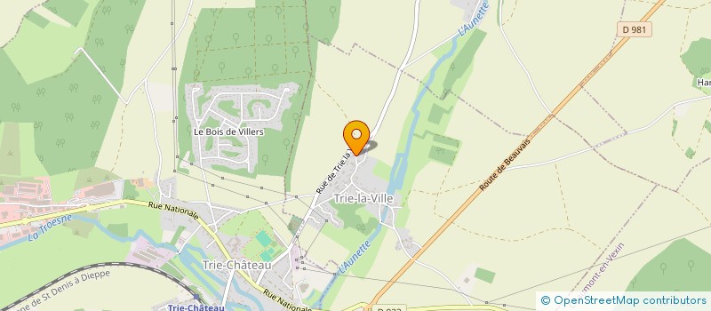 localisation de l'entreprise PIZZERIA ROMANO  TRIE-LA-VILLE