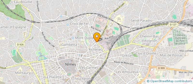 localisation de l'entreprise PIZZERIA ROUGE ET BLANCHE  NIMES