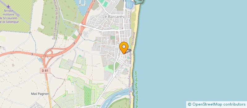 localisation de l'entreprise PIZZERIA SAINT ANGE  LE BARCARES