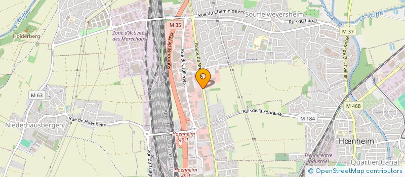 localisation de l'entreprise PIZZERIA SAN CABELLO  SOUFFELWEYERSHEIM