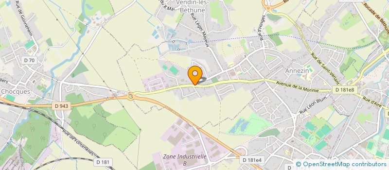 localisation de l'entreprise PIZZERIA U MAESTRO à VENDIN-LES-BETHUNE
