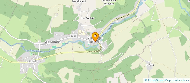 localisation de l'entreprise PIZZERIA VALLEE DU P'TI MORIN à VILLENEUVE-SUR-BELLOT