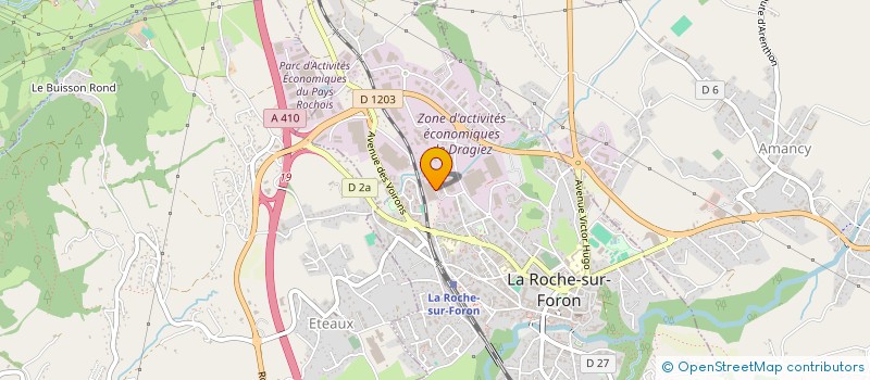 localisation de l'entreprise PIZZILOC à LA ROCHE-SUR-FORON