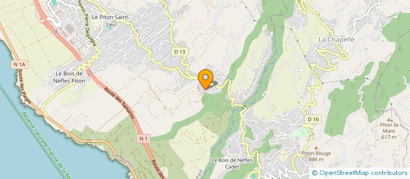 localisation de l'entreprise PJ  SAINT-LEU