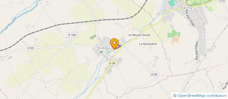 localisation de l'entreprise PJ  QUIBOU