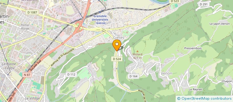 localisation de l'entreprise PJ AND CO  GIERES