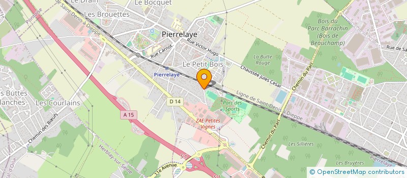 localisation de l'entreprise PJ AP  MERY-SUR-OISE