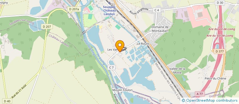 localisation de l'entreprise PJ BAT  SOUPPES-SUR-LOING