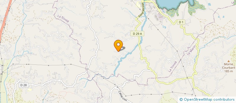 localisation de l'entreprise PJ BOIS  LE ROBERT