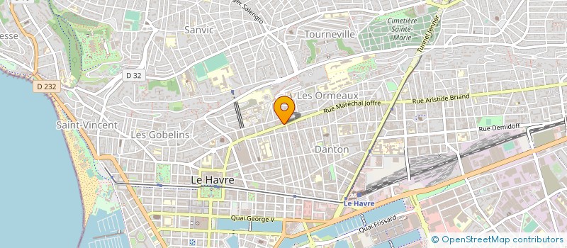 localisation de l'entreprise PJ CONFORT  LE HAVRE