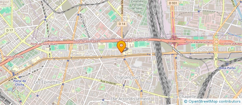 localisation de l'entreprise PJ CREATIONS  PARIS 18