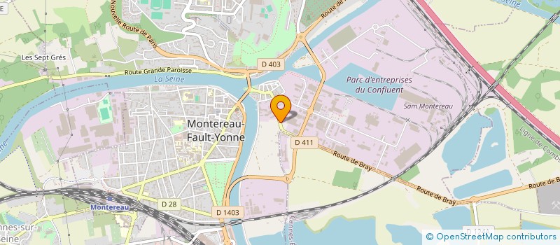 localisation de l'entreprise PJ HOLDING  MONTEREAU-FAULT-YONNE