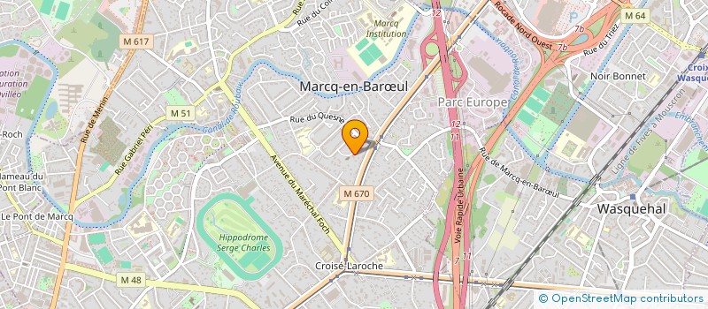 localisation de l'entreprise PJ IMMO à MARCQ-EN-BARŒUL