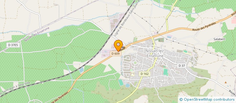localisation de l'entreprise PJ IMMOBILIER  NISSAN-LEZ-ENSERUNE