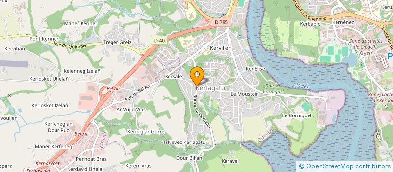 localisation de l'entreprise PJ MARTINS à QUIMPER