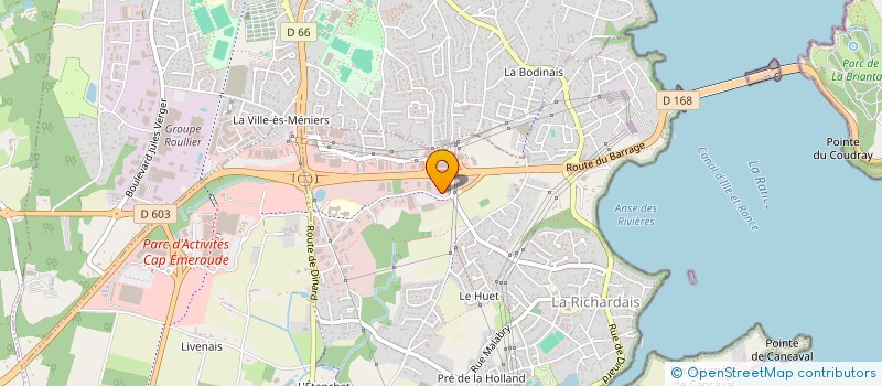 localisation de l'entreprise PJ PARC DES MOULINS  LA RICHARDAIS