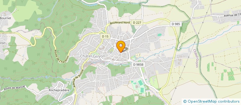 localisation de l'entreprise PJ PLOMBERIE  CHATEL-GUYON