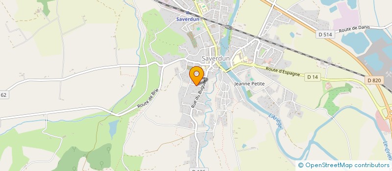 localisation de l'entreprise PJ SARRUT à SAVERDUN