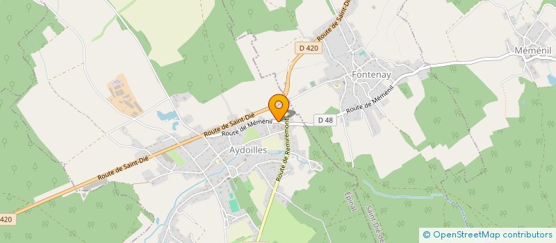 localisation de l'entreprise PJ TRANS à AYDOILLES