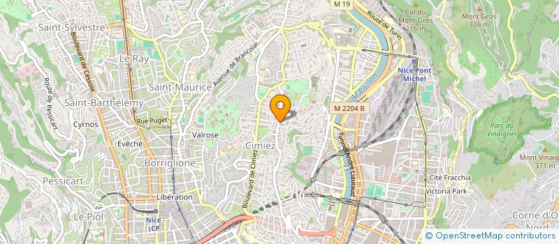 localisation de l'entreprise PJ2A  NICE