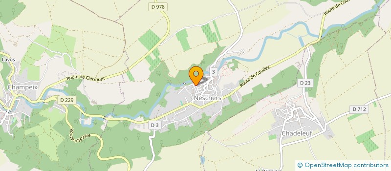 localisation de l'entreprise PJ2E IMMOBILIER  VIC-LE-COMTE